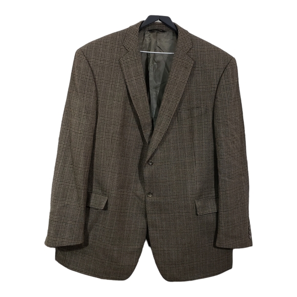 Botany Five Hundred Plaid Lambswool Blazer Jacket - Picture 2 of 16